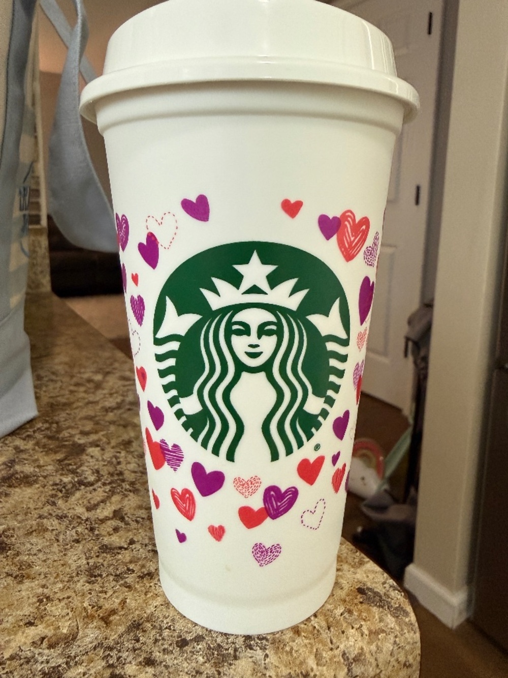 Starbucks travel coffee cup